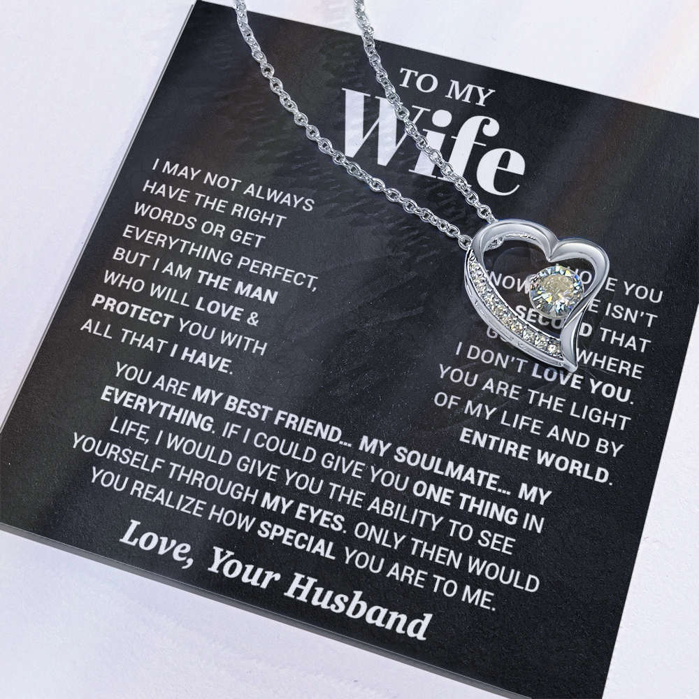 To My Wife Necklace, Christmas Gifts For Women, Anniversary Gift For Wife 13_10_Black