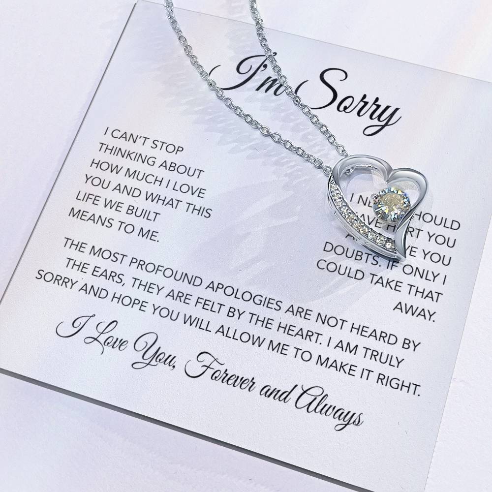 I'm Sorry Necklace Gifts, Apology Gifts For Her, Forgiveness Gift, Wife Gift 26_3