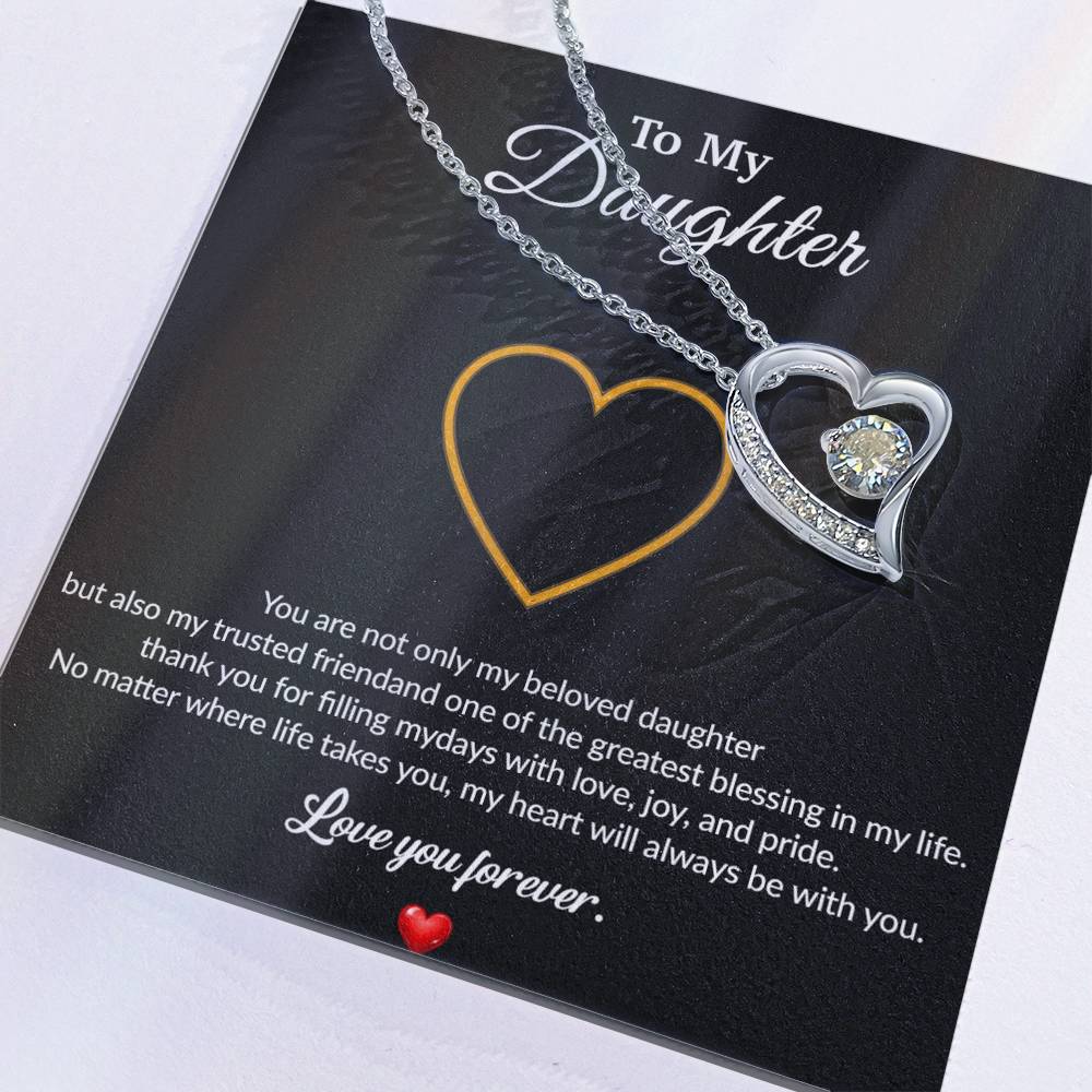 To My Daughter Necklace, Gift for Daughter from Dad, Father Daughter Necklace