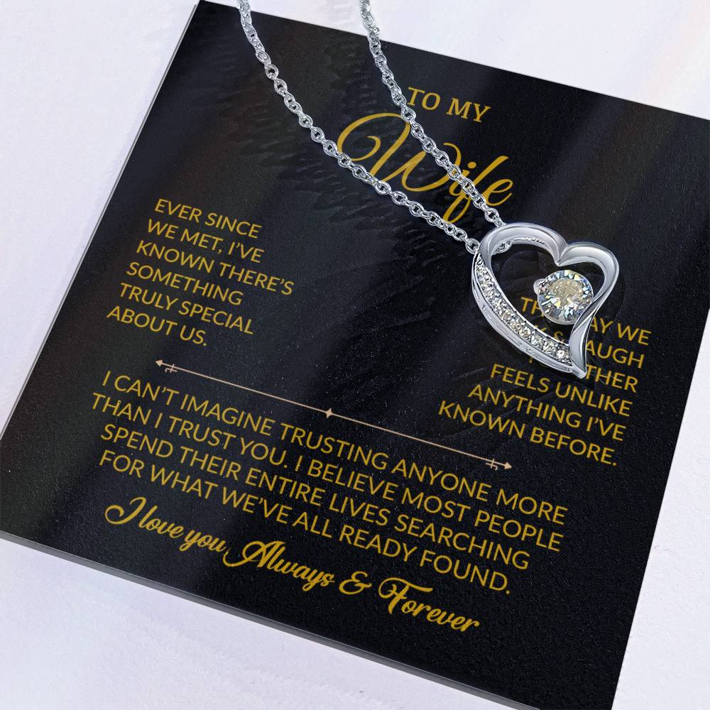 To My Wife Necklace, Gift For Wife, Anniversary Gift For Wife, Necklace For Wife