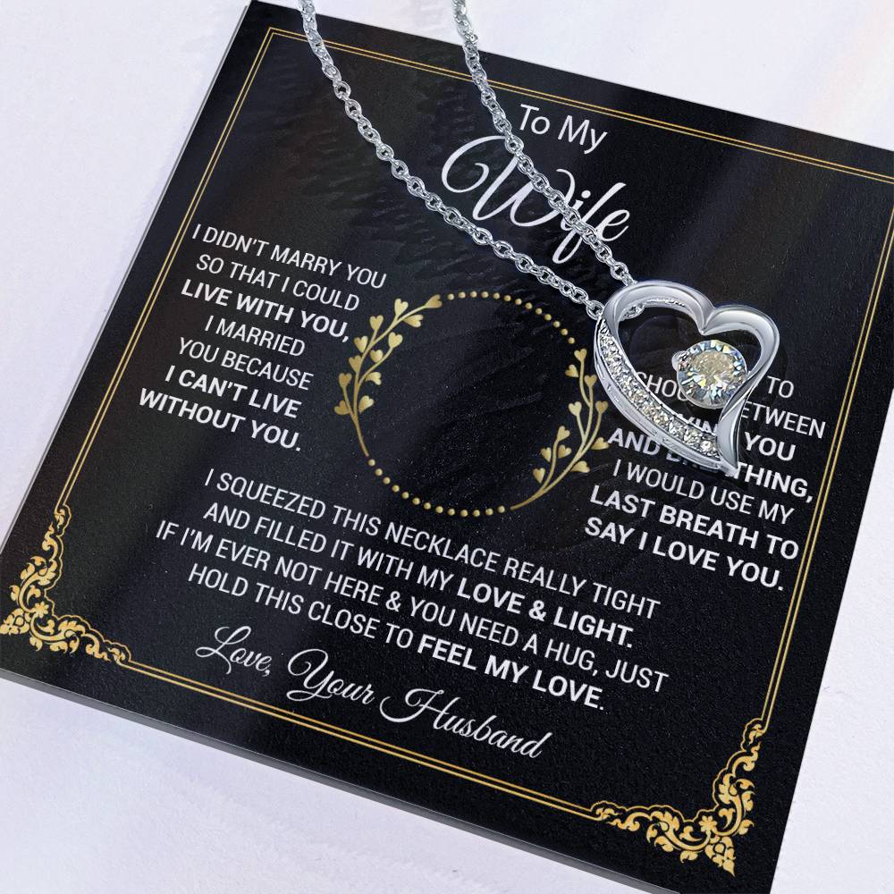 To My Wife Necklace, Wife Gift From Husband, Wife Husband, Christmas Gift
