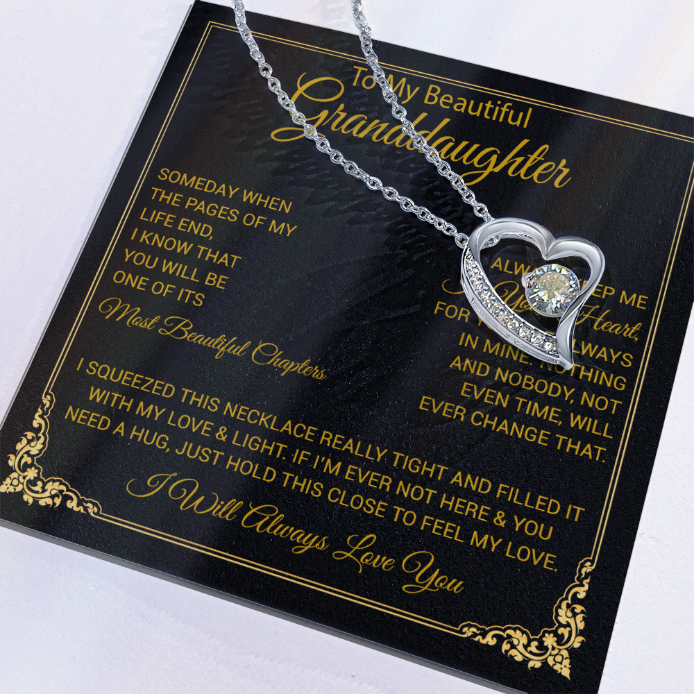 To My Granddaughter Necklace, Granddaughter Gift from Grandma, Christmas Gift 27_8