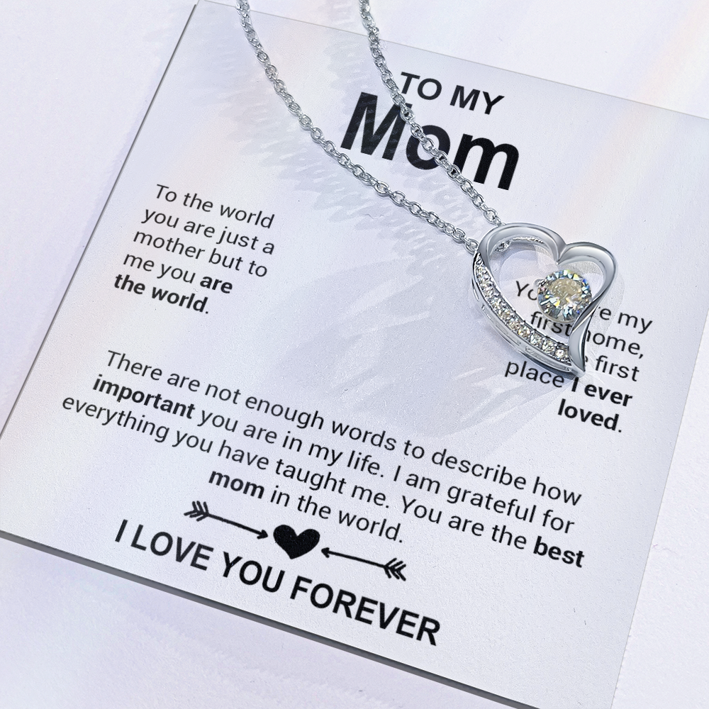 To My Mom Necklace, Mother's Day Gift, Anniversary Gift Valentines Gift