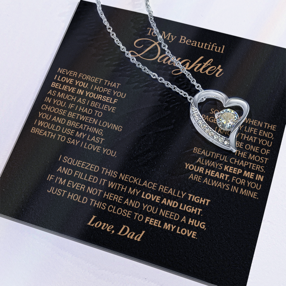 To My Daughter Necklace, Daughter Father Necklace, Daughter Gift From Dad 6_9_Cam