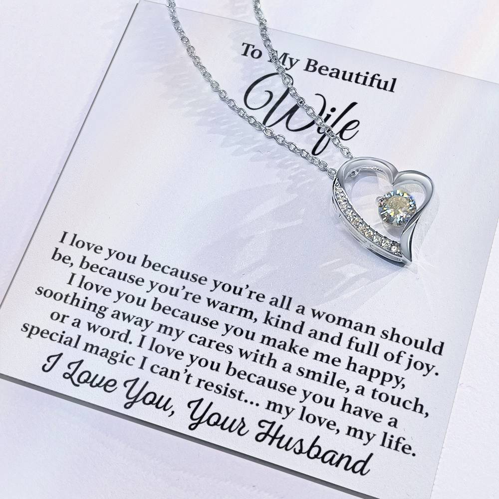 To My Wife Necklace, Gift From Husband, Anniversary Jewelry Gifts Wife 25_3