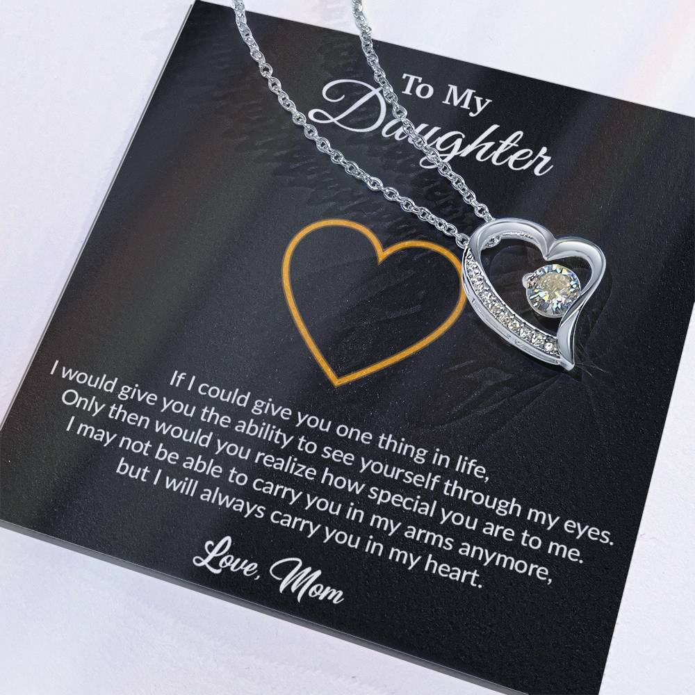 To My Daughter Necklace, Gift for Daughter from Mom, Mother Daughter Necklace