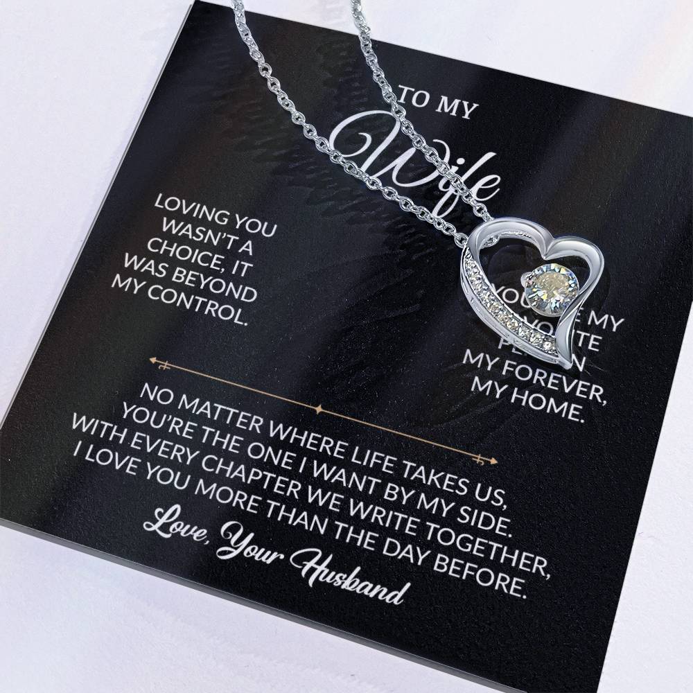 To My Wife Necklace, Gift For Wife, Anniversary Gift For Wife, Necklace For Wife
