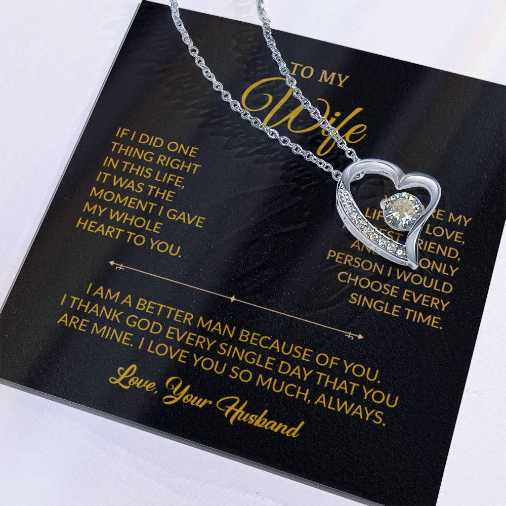 To My Wife Necklace, Gift For Wife, Anniversary Gift For Wife, Necklace For Wife