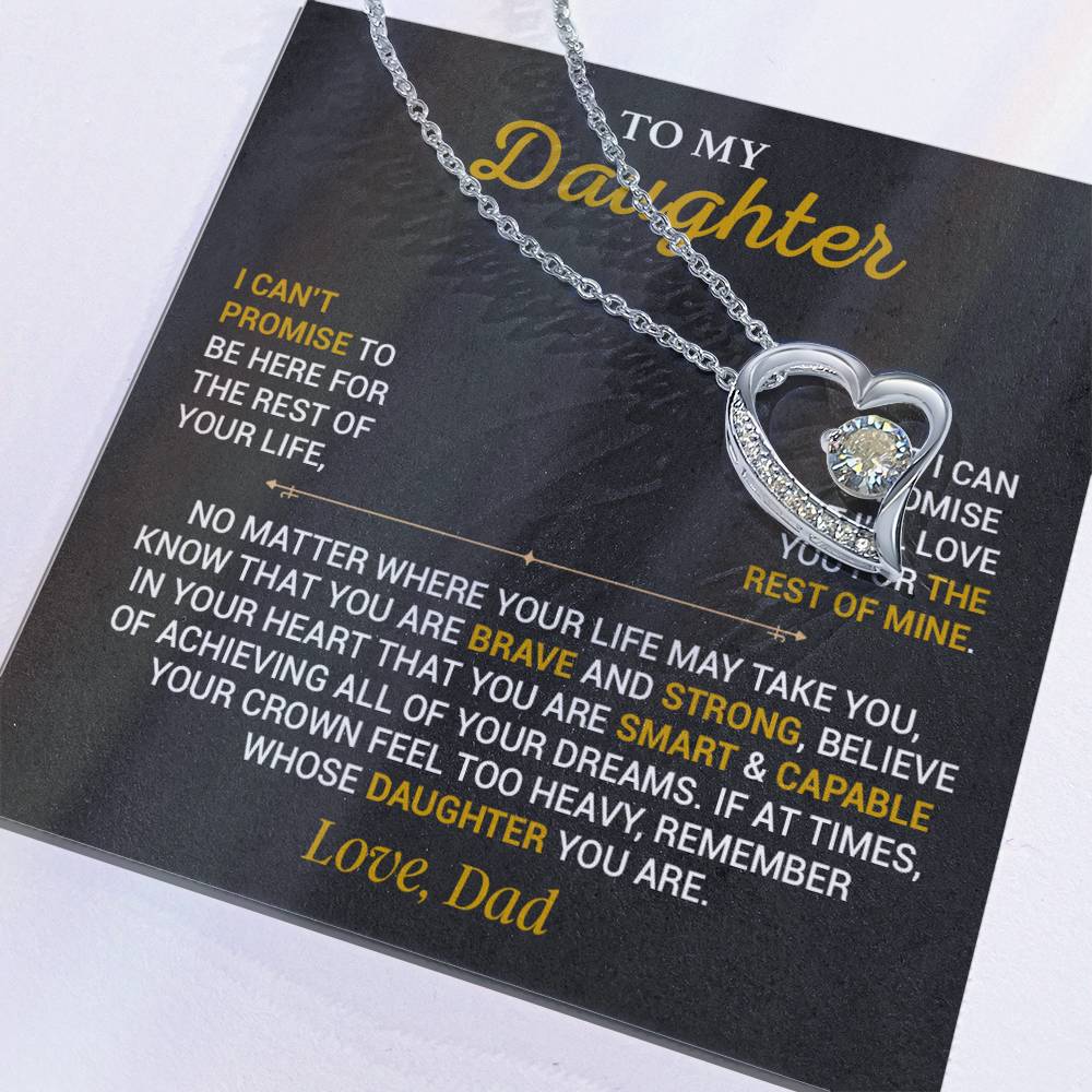 To My Daughter Necklace, Gift for Daughter from Dad,Daughter Father Necklace 7_10