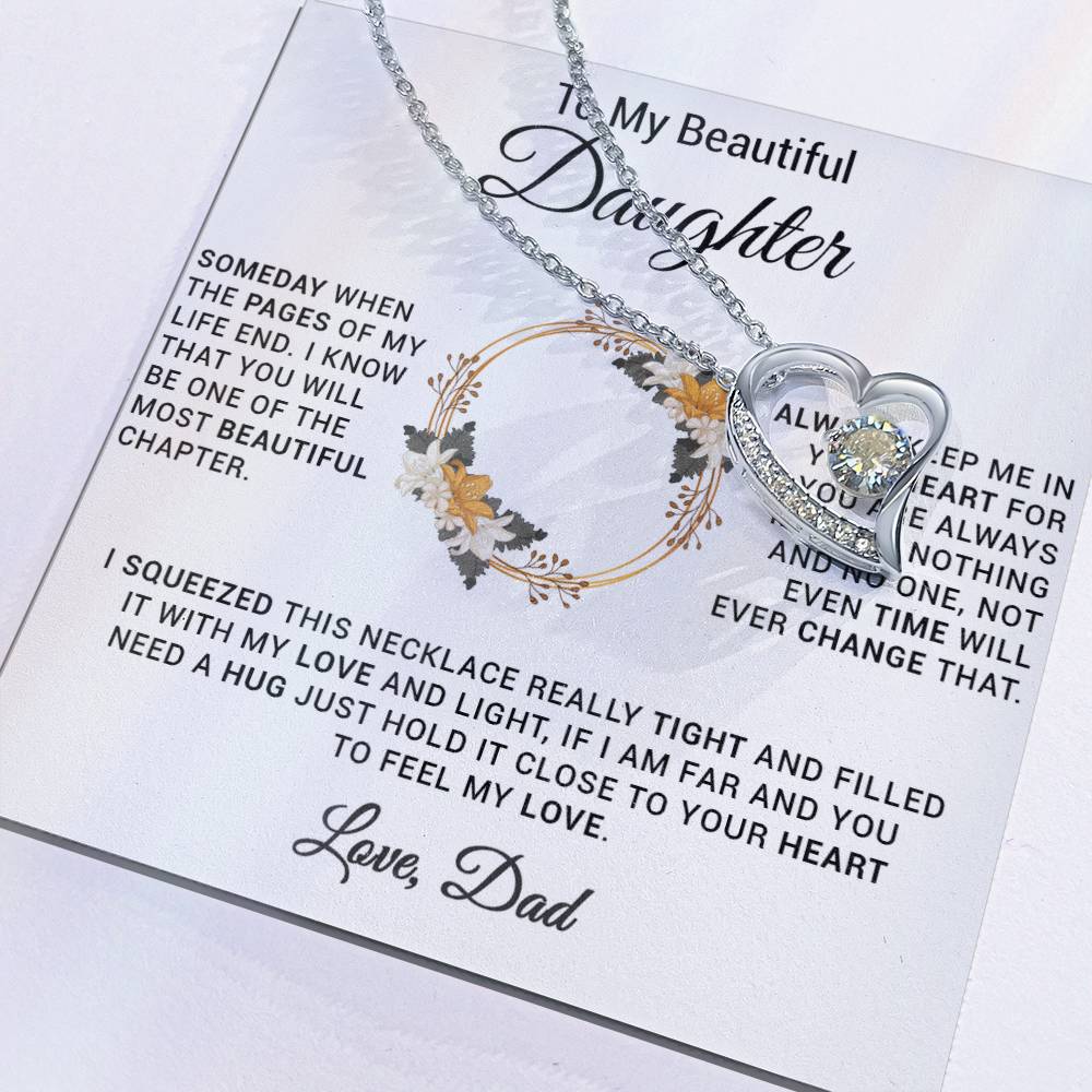 To My Daughter Necklace, Gift for Daughter from Dad, Daughter Father Necklace 20_11