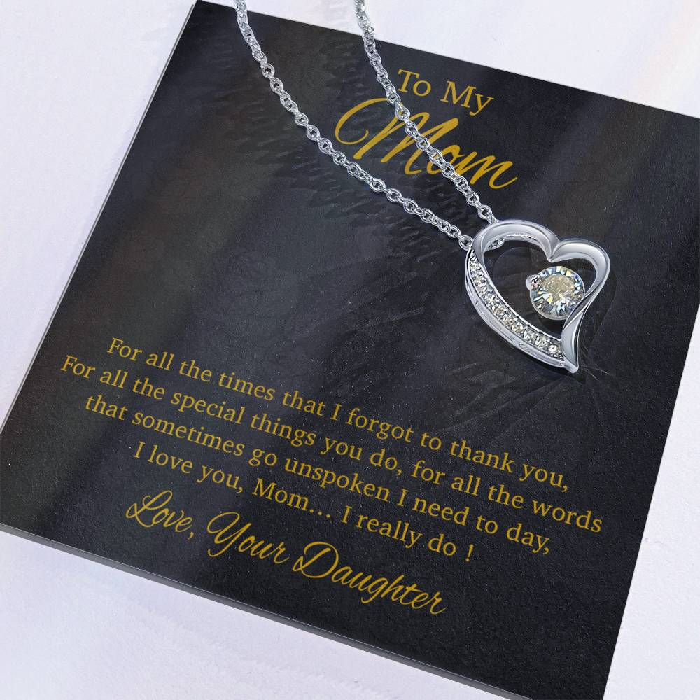 To My Mom Necklace, Gift For Mom From Daughter, Mother's Day Gifts 31_3_Gold