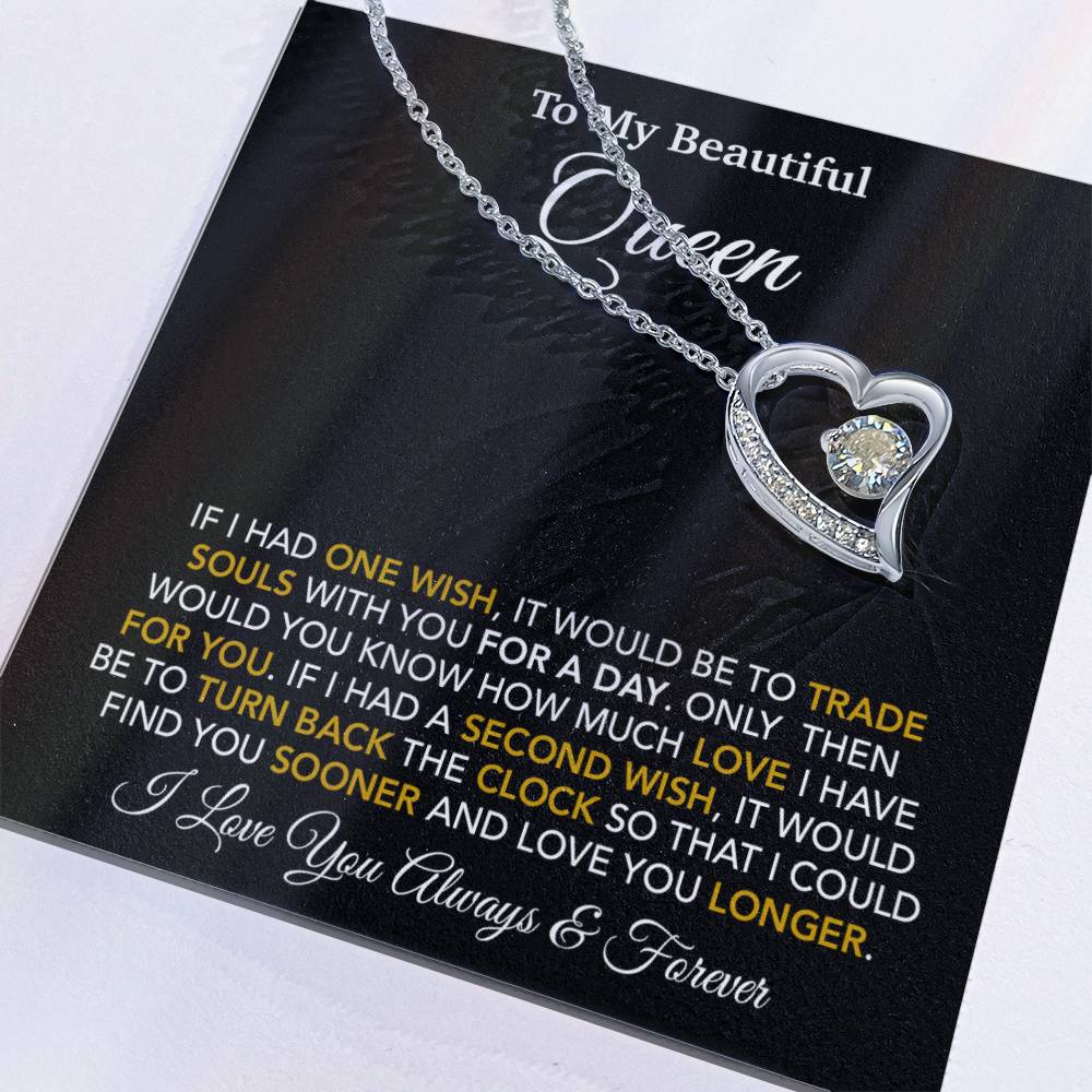 To My Queen Necklace, Anniversary Gift For Wife, Girlfriend Necklace, Birthday Gift For Wife_24_1