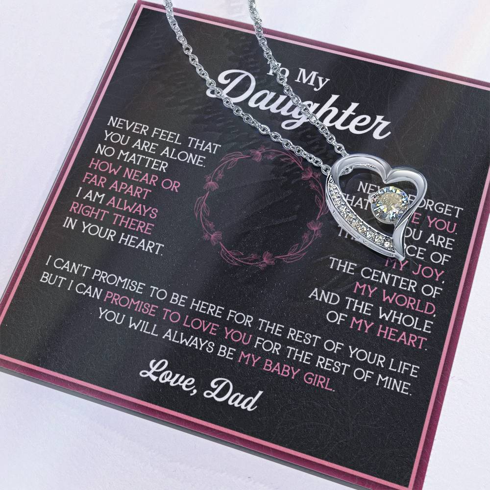 To My Daughter Necklace, Gift for Daughter from Dad, Father Daughter Necklace 12_11