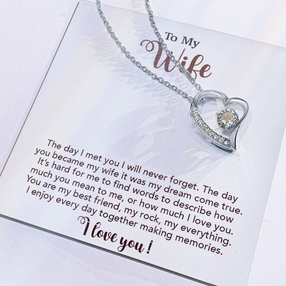 To My Wife Necklace, Wife Gift From Husband, Wife Husband Necklace, Christmas Gift 4_10