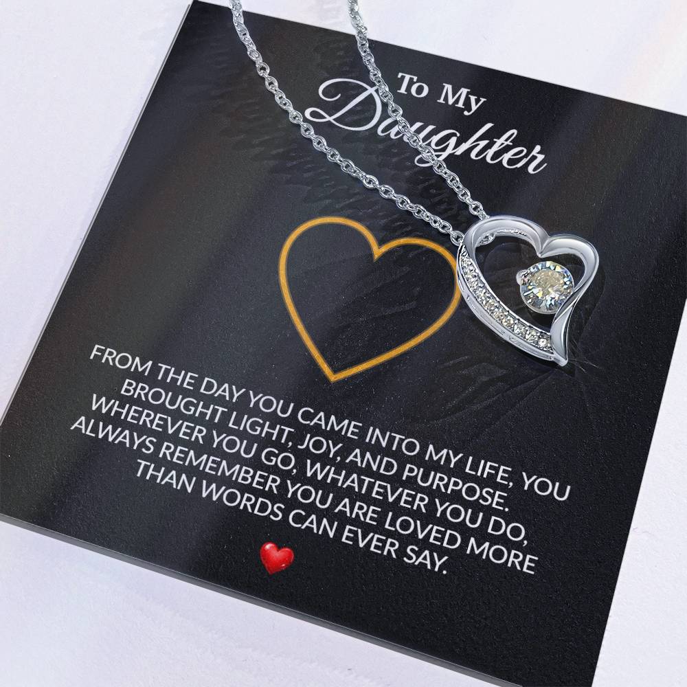 To My Daughter Necklace, Gift for Daughter from Dad, Father Daughter Necklace