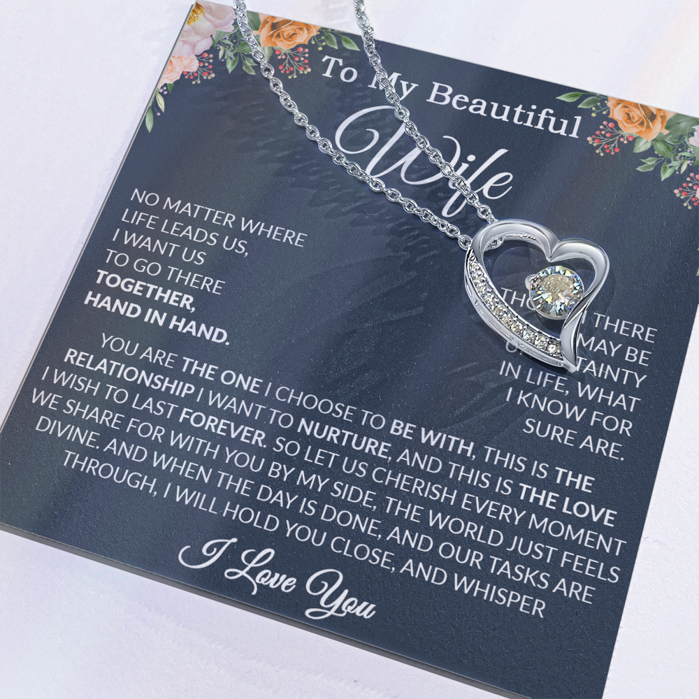 To My Wife Necklace, Wife Gift From Husband, Wife Husband Necklace, Christmas Gift 7_9