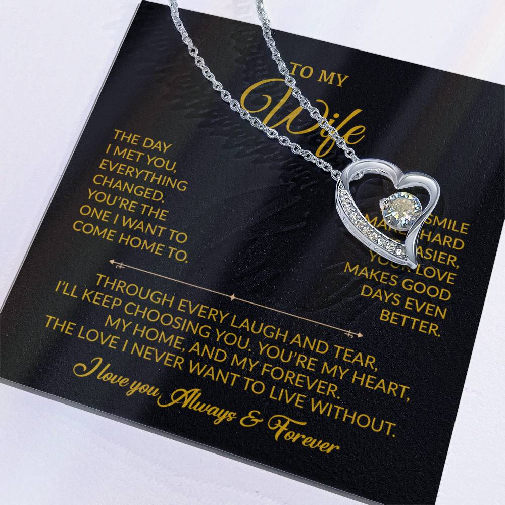 To My Wife Necklace, Gift For Wife, Anniversary Gift For Wife, Necklace For Wife