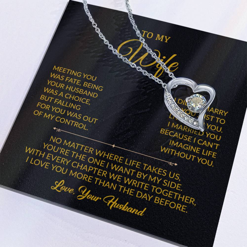 To My Wife Necklace, Gift For Wife, Anniversary Gift For Wife, Necklace For Wife