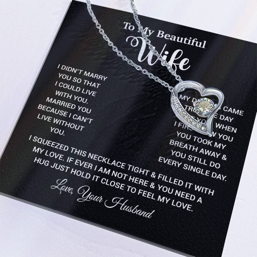 To My Wife Necklace Wife Gift from Husband, Anniversary Gift, Christmas Gift