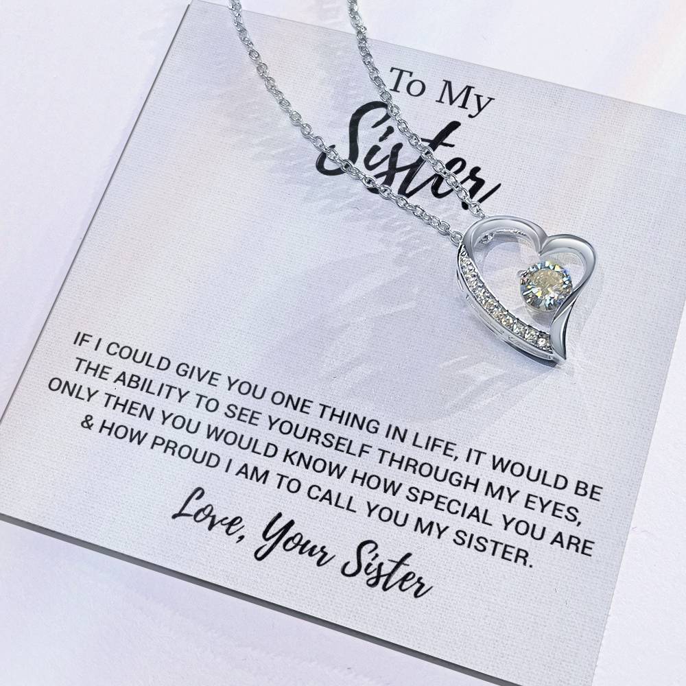 To My Sister Necklace, Brother to Sister, Birthday gift For Sister from Brother 11_3