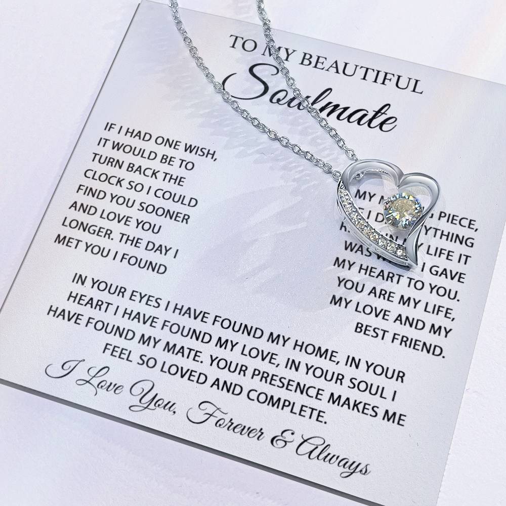 To My Soulmate Necklace, Gift For Girlfriend Wife, Birthday Gifts Christmas Gifts 4_11