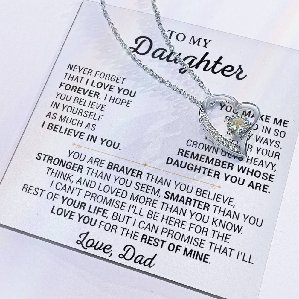 To My Daughter Necklace, Daughter Father Necklace, Daughter Gift From Dad 28_5
