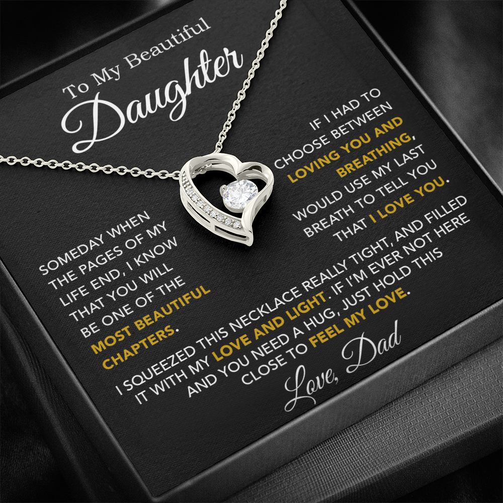To My Daughter Necklace, Daughter Father Necklace, Daughter Gift From Dad 3_10