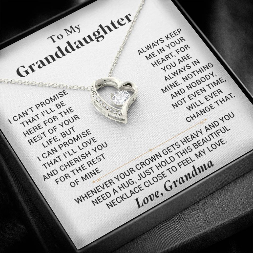 To My Granddaughter Necklace, Granddaughter Gift from Grandma, Gift from Grandpa