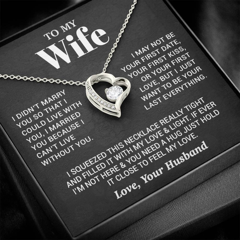 To My Wife Necklace, Christmas Gifts For Women, Anniversary Gift For Wife 27_9_Black