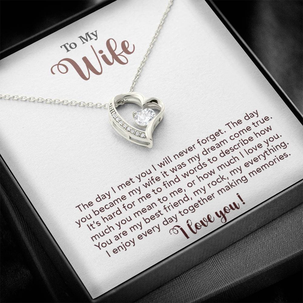 To My Wife Necklace, Wife Gift From Husband, Wife Husband Necklace, Christmas Gift 4_10