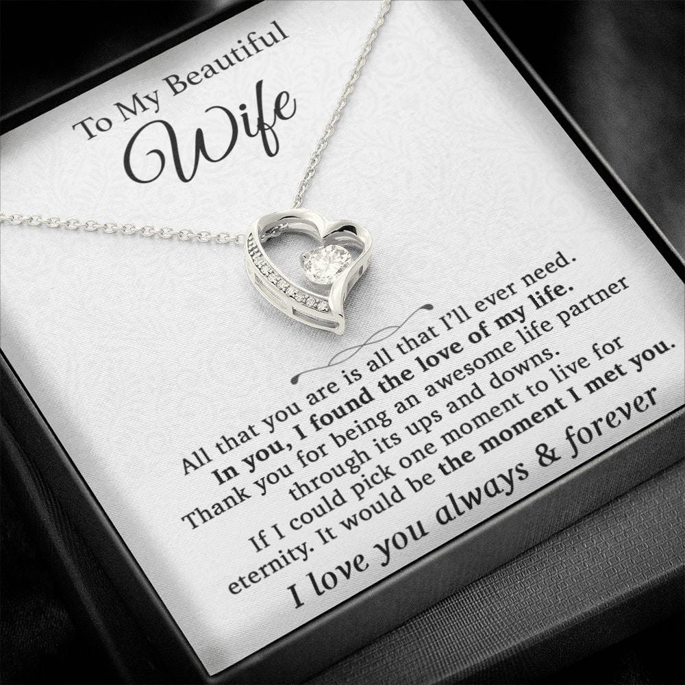 To My Wife Necklace, Gift For Wife, Anniversary Gift For Wife, Christmas Gifts