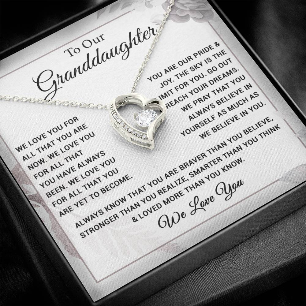 To Our Granddaughter Necklace, Xmas Birthday Gift For Granddaughter from Grandma 28_8