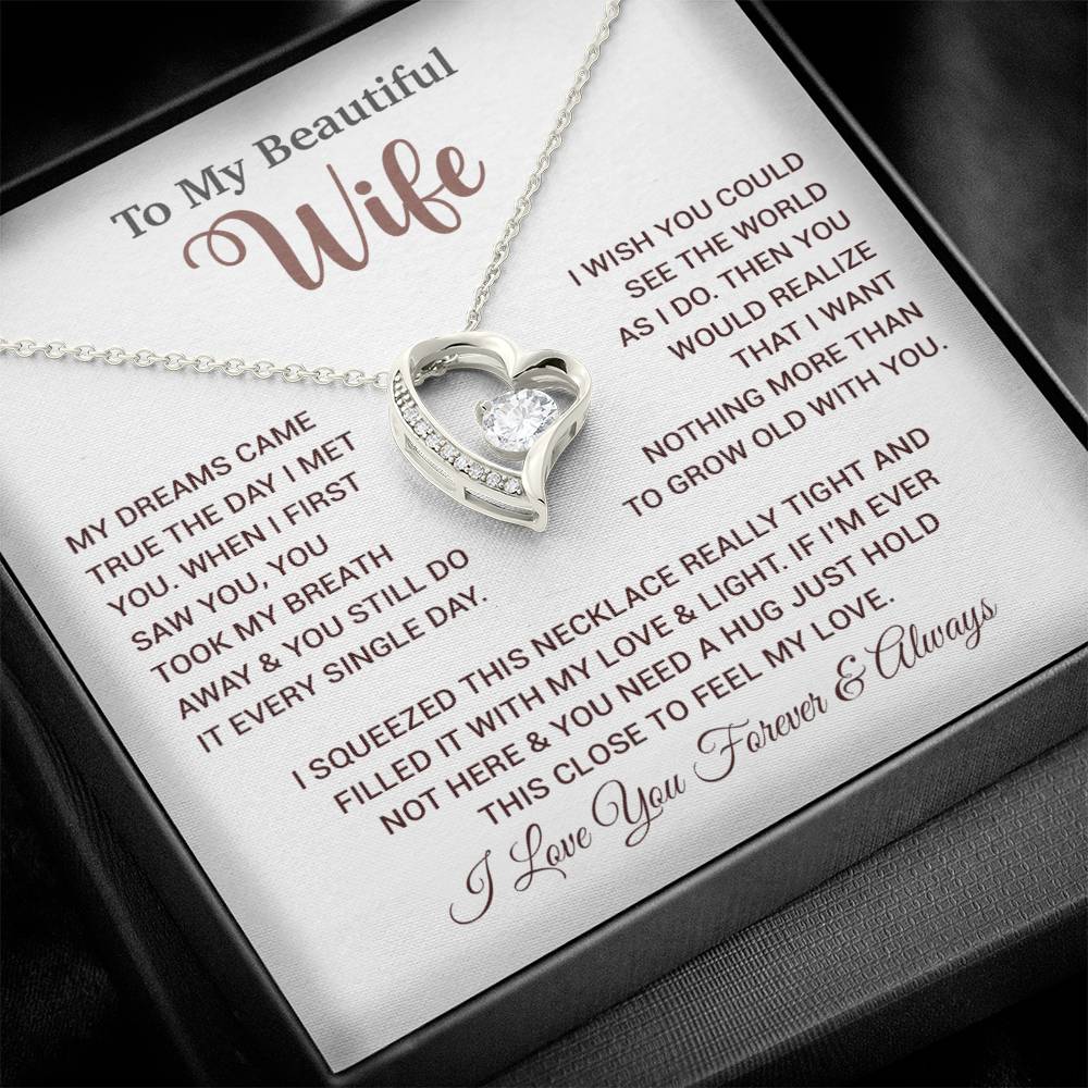 To My Wife Necklace, Wife Gift From Husband, Wife Husband Necklace, Christmas Gift 24_9