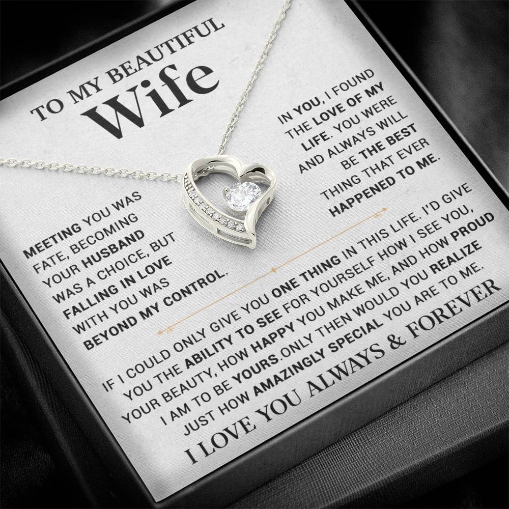 To My Wife Necklace, Gift For Wife, Anniversary Gift,Christmas Gift 22_11