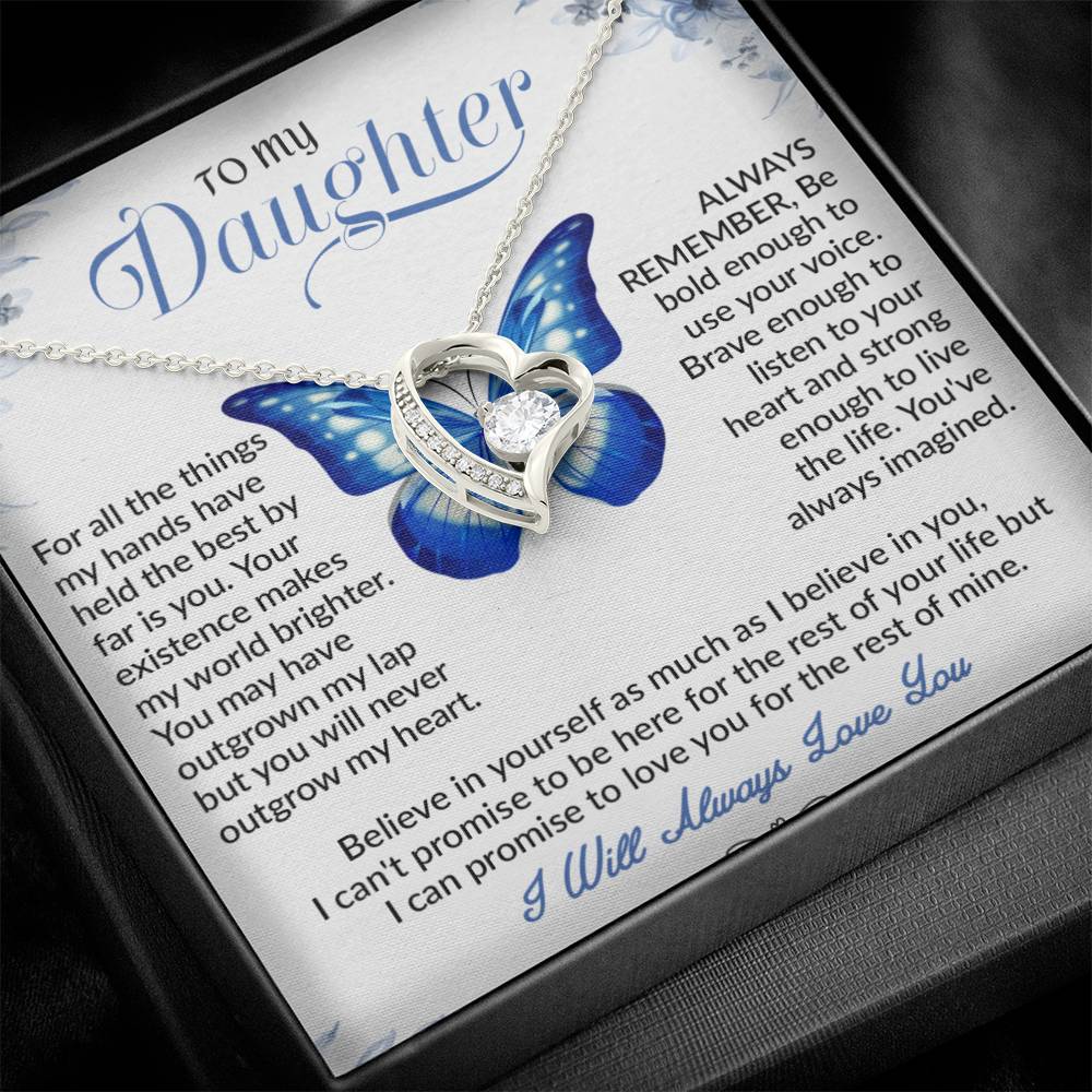 To My Daughter Necklace, Daughter Father Necklace, Daughter Gifts from Dad