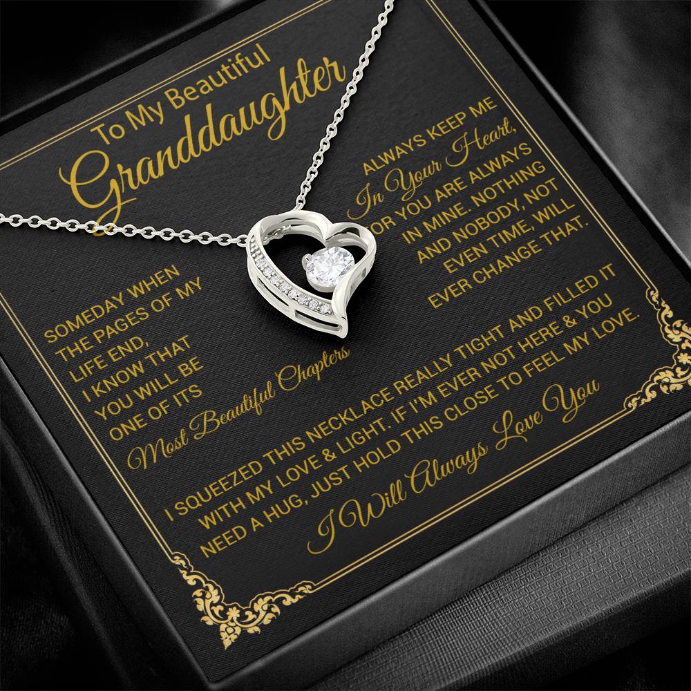 To My Granddaughter Necklace, Granddaughter Gift from Grandma, Christmas Gift 27_8