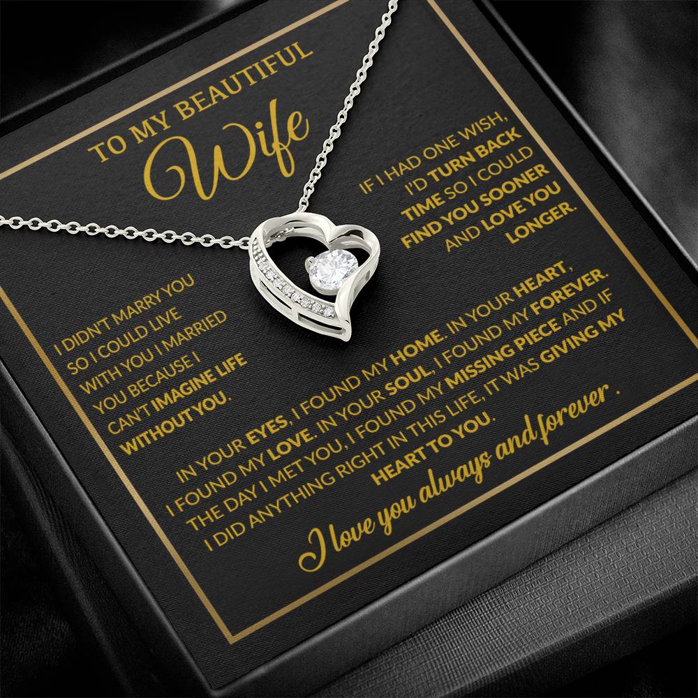 To My Wife Necklace, Christmas Gifts For Women, Anniversary Gift For Wife 15_12
