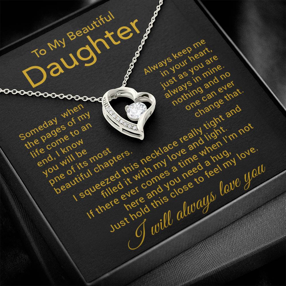 To My Daughter Necklace, Gift for Daughter from Dad, Father Daughter Necklace 8_11