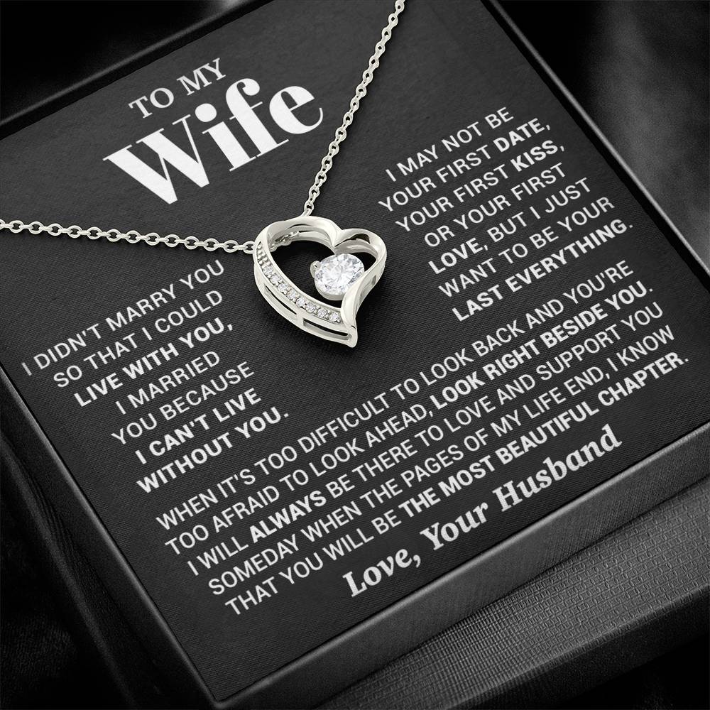 To My Wife Necklace, Christmas Gifts For Women, Anniversary Gift For Wife 28_9_Black