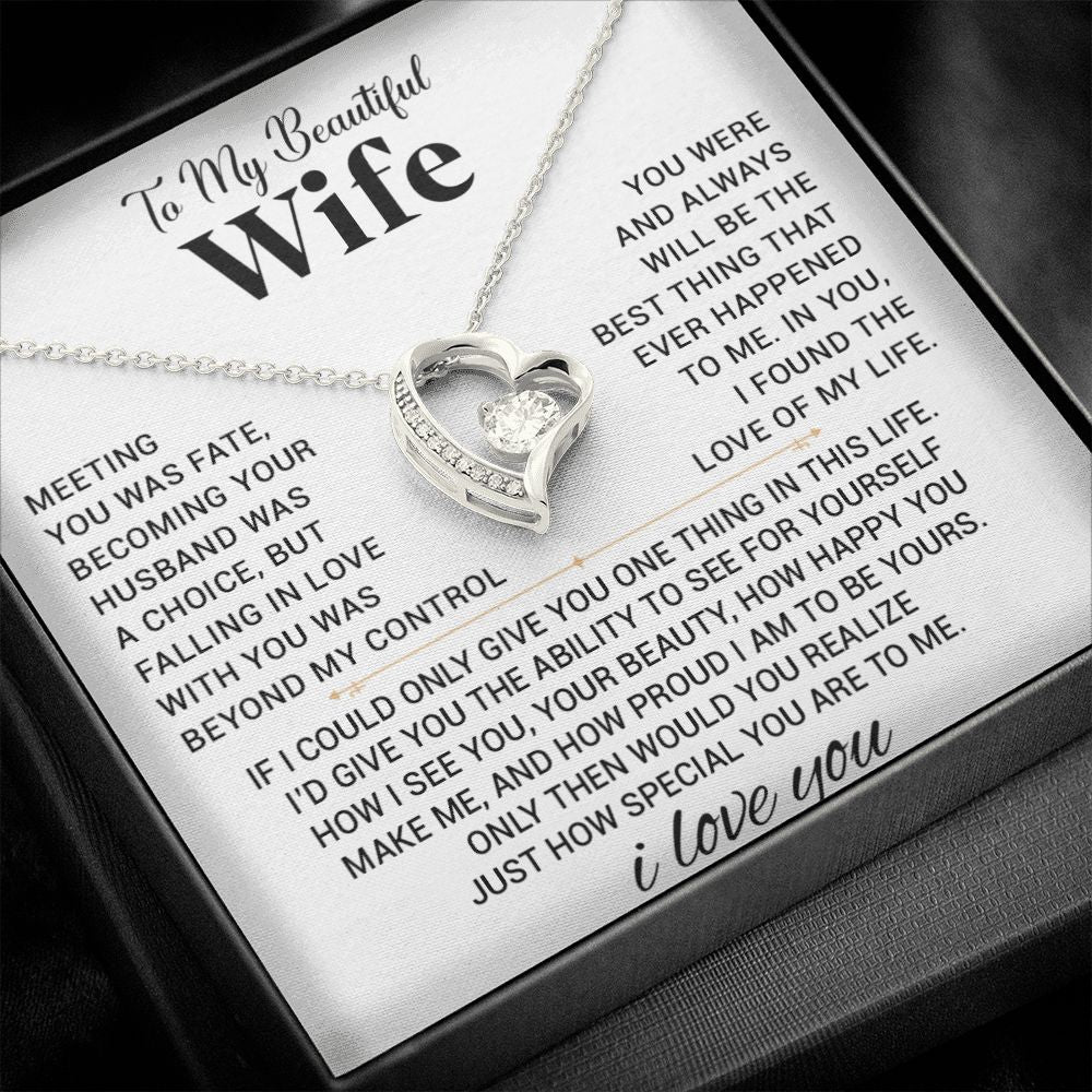 To My Wife Necklace, Anniversary Gift For Wife, Wife Birthday, Gift For Wife 555