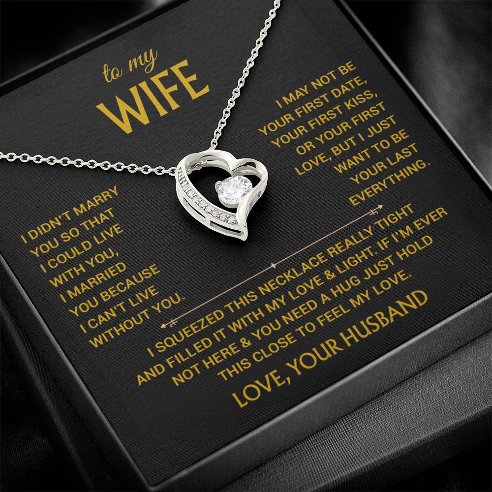 To My Wife Necklace, Christmas Gifts For Women, Anniversary Gift For Wife