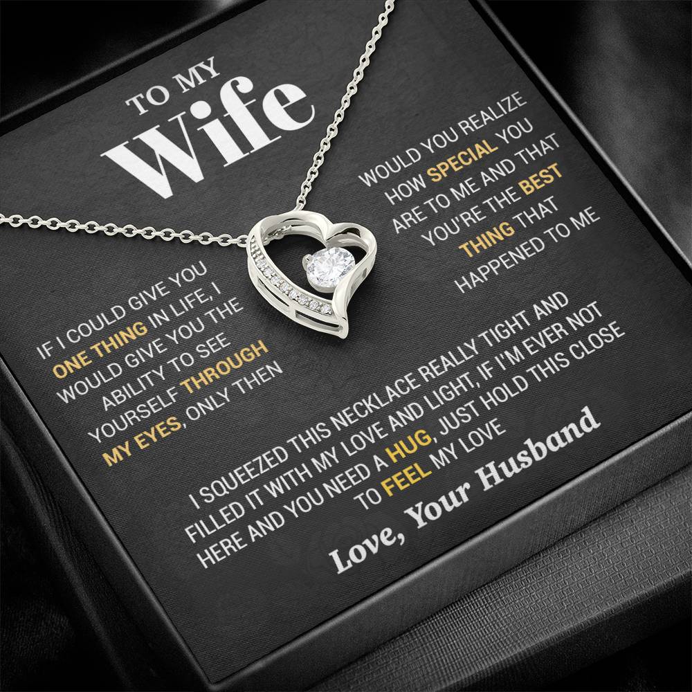 To My Wife Necklace, Christmas Gifts For Women, Anniversary Gift For Wife 2_10_Black