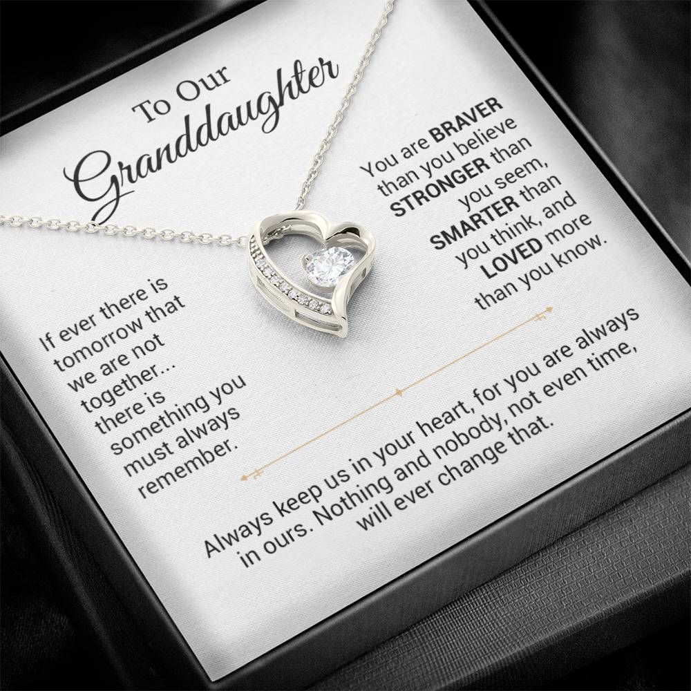 To Our Granddaughter Necklace, Christmas Gift For Granddaughter, Birthday Gift