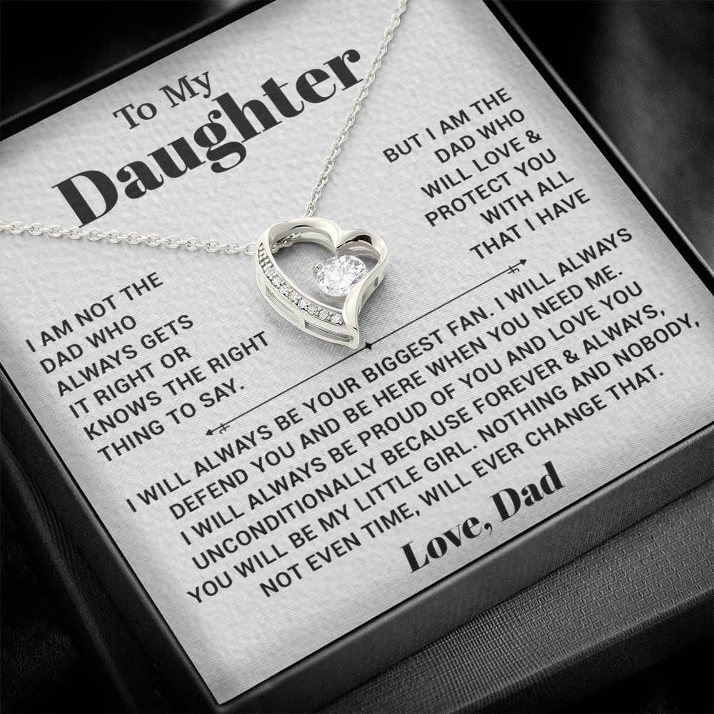 To My Daughter Necklace, Gift for Daughter from Dad, Father Daughter Necklace 4_10