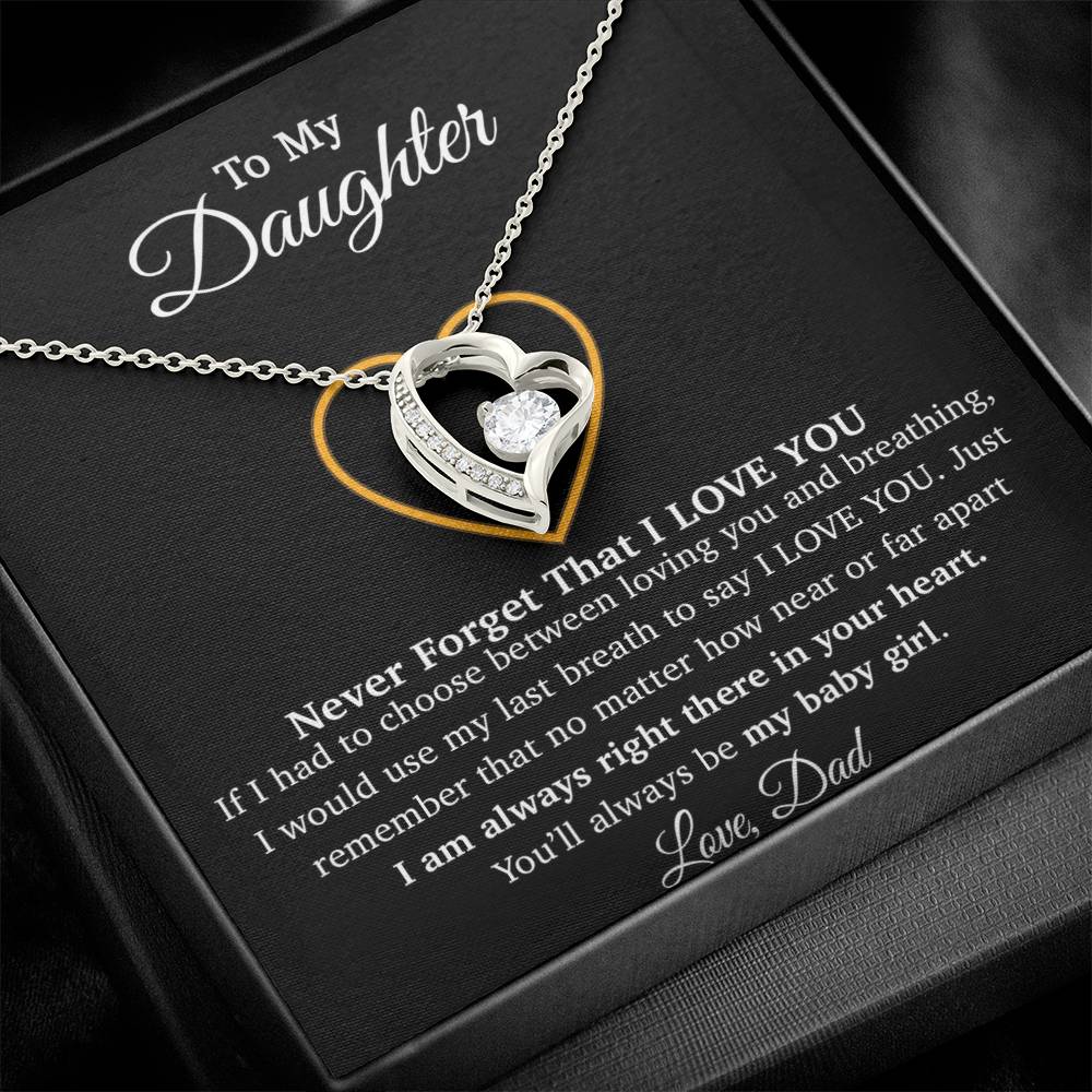To My Daughter Necklace, Gift For Daughter From Dad, Daughter Father Necklace 8_1