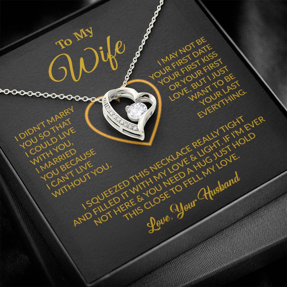 To My Wife Necklace, Christmas Gifts For Women, Anniversary Gift For Wife 5_12_Gold