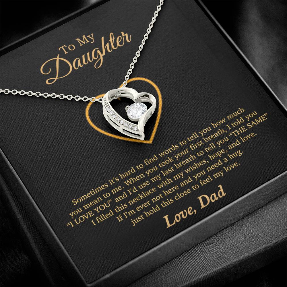 To My Daughter Necklace, Gift For Daughter From Dad, Daughter Father Necklace 3_11