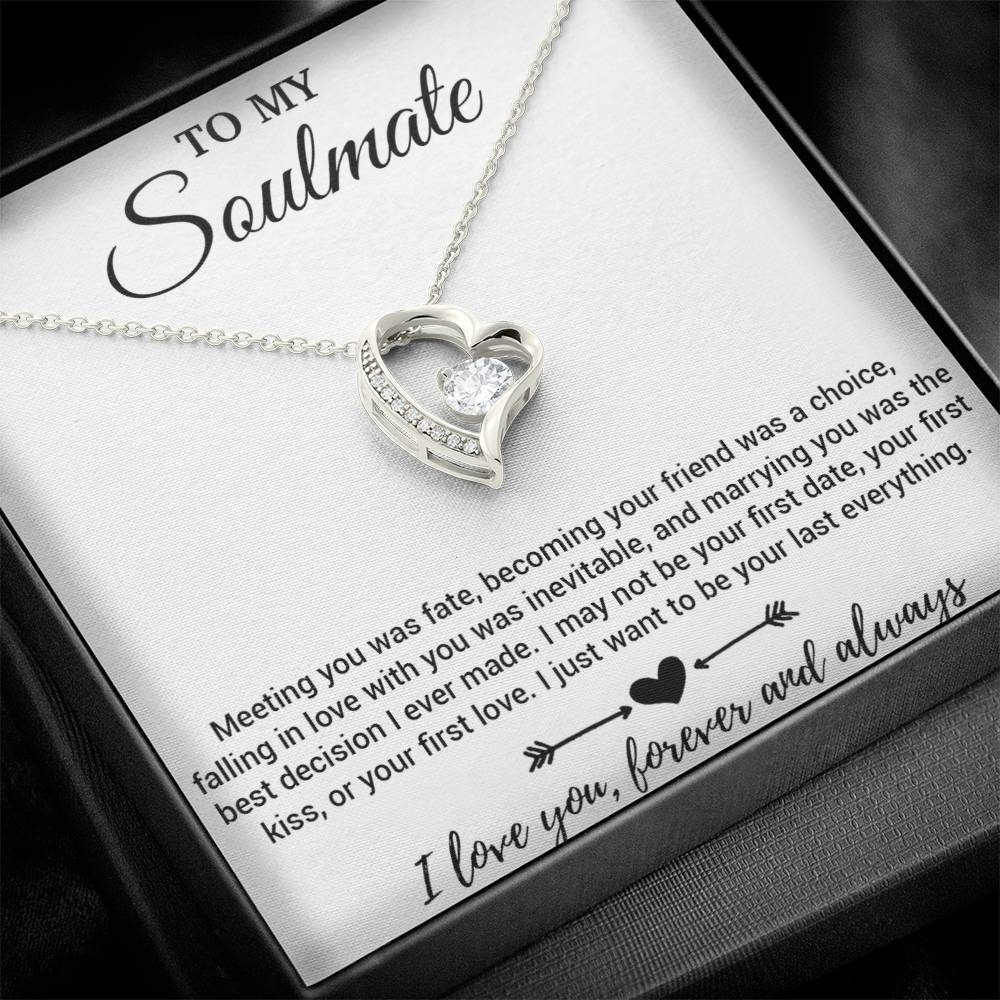 To My Soulmate Necklace, Soulmate Gift, Soulmate Jewelry Anniversary 29_3