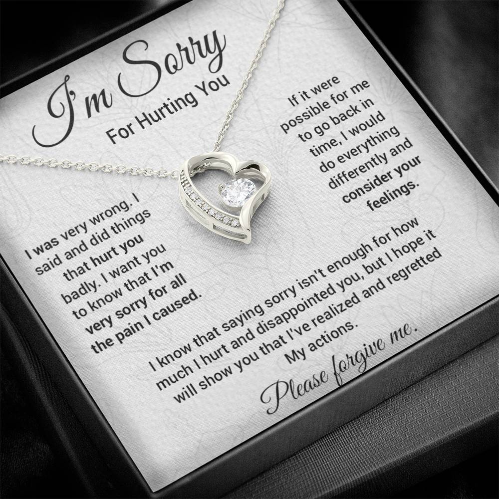 I'm Sorry Necklace Gifts, Apology Gifts For Her, Forgiveness Gift, Wife Gift 9_10