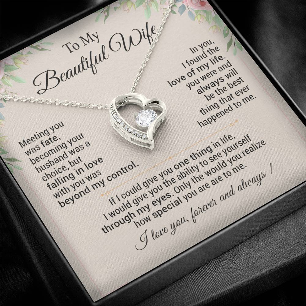 To My Wife Necklace, Anniversary Gift For Wife, Christmas Gifts